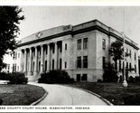 Daviess County Court House Washington Indiana IN UNP WB Postcard T17 - $6.88
