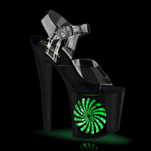 PLEASER ENCHANT-708LT-PINWHE Women&#39;s 7&quot; Heel Platform Illuminated Sandal... - $59.95