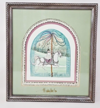 P Buckley Moss 1986 Print Beautifully Framed Signed 657/1000 &quot;Maid Marion”  U202 - £199.79 GBP