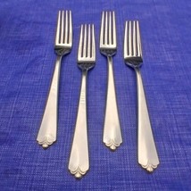 Wallace Lotus 18/8 Stainless Steel Set 4 Dinner Fork Flatware JAPAN - £51.82 GBP