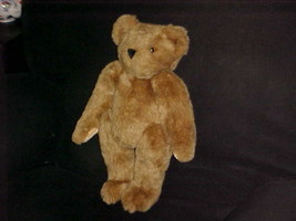 16&quot; Vermont Gold Plush Jointed Teddy Bear Born In Vermont Written In Eyes - £39.56 GBP