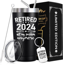 Retired 2024 Not My Problem Anymore - Retirement Gifts for Men 2024 - Funny Reti - £29.20 GBP