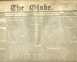 The GLOBE Newspaper Washington DC May 2, 1836 Secretary  War President J... - £19.71 GBP