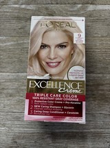 Loreal EXCELLENCE CREME Triple Protection Hair Color #9 LIGHT NATURAL BL... - $11.76