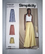 Simplicity 9608 Sewing Pattern Misses&#39; Pants, Skirt Sizes 4 - 12 UNCUT FF - $111.19 MXN