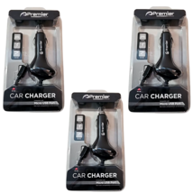 3 lot  Premier Car Charger On The Go Fast Charging Micro USB Samsung S3 S4 S7 - £9.17 GBP