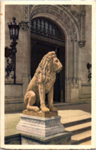 One of the Lions - Main Entrance to House Biltmore NC  Vintage Postcard ... - £4.61 GBP