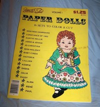 1977 Stitch N Sew Color &amp; Cut Paper Dolls Volume 1 Magazine-Lot 24 - £7.96 GBP