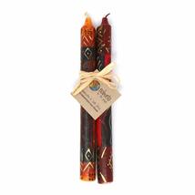 Set of Three Boxed Hand-Painted Candles - Bongazi Africa Design - Nobunto Candle - £23.33 GBP
