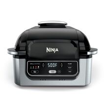 Ninja Foodi 4 Qt Electric Indoor Grill w/ 4 Functions, Air Fry, Cyclonic... - $260.99
