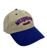 Merindorf Meats Hat Cap Adjustable One Size Beige &amp; Blue Otto Cotton But... - £13.99 GBP