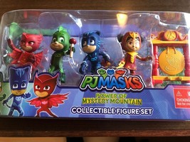 PJ Masks Power of Mystery Mountain Collectible Figure 5-Piece Set - NEW  - £15.23 GBP