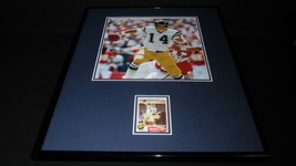 Dan Fouts Signed Framed 16x20 Photo Display Chargers Oregon - £77.61 GBP