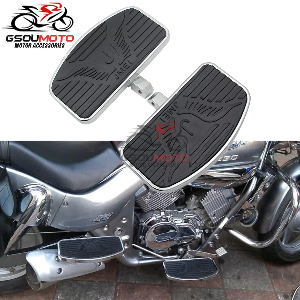 Motorcycle Adjustable Rear &amp; Front Footrests Footpegs Floorboard Univers... - $60.86
