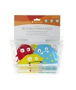 Full Circle Store Kids Snack Bag 2 count Monster Reusable Ziptuck Bags - $11.34