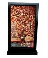 Ebros Gustav Klimt Tree Of Life Stained Glass Art Wall Decor or Flat Sur... - £62.84 GBP