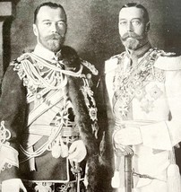 Czar Nicholas And King George V WW1 Print 1917 Royal Family Portrait SmDwC4 - $641.66 MXN