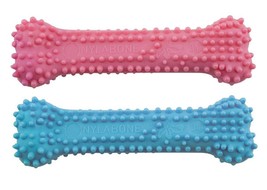 Puppy Teething Toys Dental Bone Chew Chicken Flavored 4&quot; Choose Pink or ... - $9.79+