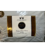 Hotel Royal Cotton Rich Sateen King Size 6pc Sheet Set Solid Blue 500 TC - $88.60 CAD