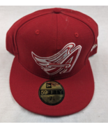 New Era 59fifty Anaheim Angels Wings Fitted Hat Size 7 3/4 Red Winged A ... - £19.79 GBP
