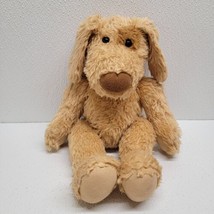Commonwealth 15&quot; Brown Tan Dog Floppy Plush Stuffed Animal Eye Spot Vintage - £38.75 GBP