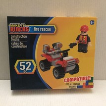 NEW Make It Blocks Fire Rescue Set - 52 pieces - $166.65 MXN