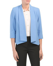 New Kasper Blue Open Front Career Jacket Skirt Set Size 18 $189 - £122.14 GBP
