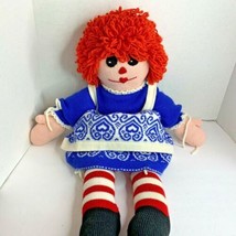 Raggedy Ann Homemade Sweater Dress Plush stuffed Doll Toy 31 Inch Tall - £28.86 GBP