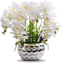 Artificial Plants For Home Table Decor Indoor, Faux Orchid Artificial Flowers In - £51.40 GBP