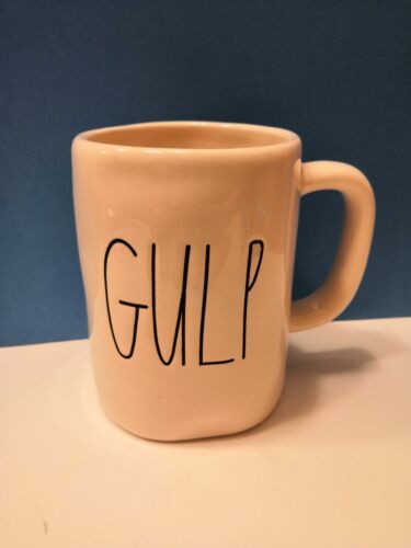 Primary image for Rae Dunn GULP Mug ~ Rare M Stamp Collectible First Edition Magenta Cup