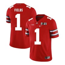 Justin Fields Ohio State Buckeyes 1 Red Football Jersey - £39.25 GBP