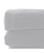 Sferra White King Blanket Solid Home Collection Plush Combed Cotton Portugal NEW - $170.00