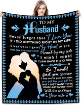 Husband Gift Ideas Blanket 50&quot; X 60&quot; - I Love You Gifts for Him - to My Husband - £29.85 GBP
