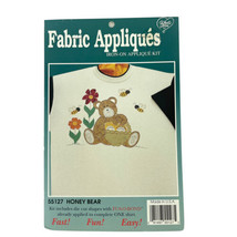 What&#39;s New Ltd. Americana Iron-On Applique Kit Honey Bear 55127 - £9.94 GBP