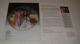 1991 Bradford Exchange Ad - Gone with the Wind Home to Tara Plate - £14.87 GBP
