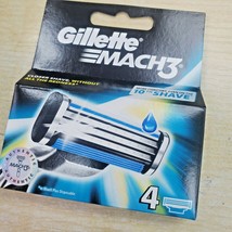 Count 4  FREE SHIPPING Gillette Mach3 Refill Cartridge Razor Blades for ... - £11.36 GBP