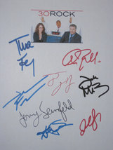 30 Rock Signed TV Script Screenplay X8 Autographs Tina Fey Jerry Seinfeld Alec B - £15.71 GBP