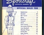General Sportcraft Sports &amp; Games Official Rules Book Issue 3  - $13.86