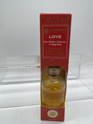 LOVE  Rare Essence Essential Oil Spa Mini Diffuser ROSE   REED  30ml/1oz - $8.11