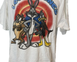 Warner Bros Looney Tunes Men&#39;s Airbrushed T-Shirt White XL - £14.84 GBP