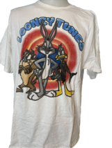 Warner Bros Looney Tunes Men&#39;s Airbrushed T-Shirt White XL - £15.13 GBP