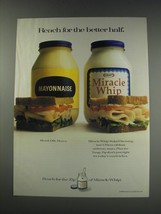 1991 Kraft Miracle Whip Ad - Reach for the better half - £14.65 GBP