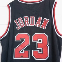 Michael Jordan Hand Signed Jersey Black - COA - $643.50