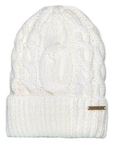 Michael Kors Women`s Super Cable Knit Cuff Beanie Cream (538241C), One Size - £25.64 GBP