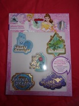 Disney Princess Faux Leather Adhesive Patches Set Of Five New - £7.95 GBP