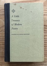A Little Treasury Of Modern Poetry Third College Edition Vintage Hardcover Book - £3.87 GBP