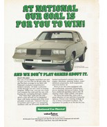 70&#39;s National Car Rental Print Ad Automobile 8.5&quot; x 11&quot; - £15.18 GBP