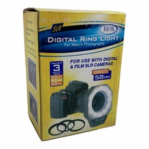 518AF Digital Ring Licht für Makro Fotografie für SLR Kameras 58mm - £27.67 GBP