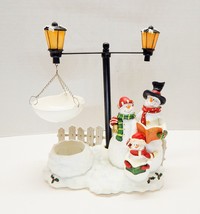 Yankee Candle Tart Warmer Snowman Carolers Snowmen Christmas Wax Holiday - £23.97 GBP