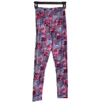 Silver Floral Women&#39;s Leggings Rose &amp; Animal Print One Size - $13.14